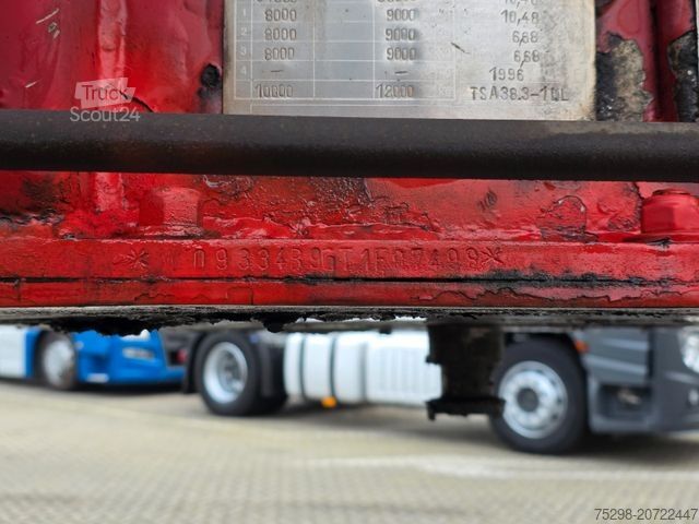 Tankauflieger FELDBINDER TSA 38.3 / Alu / ADR AT, FL / Lift / VOGELSANG