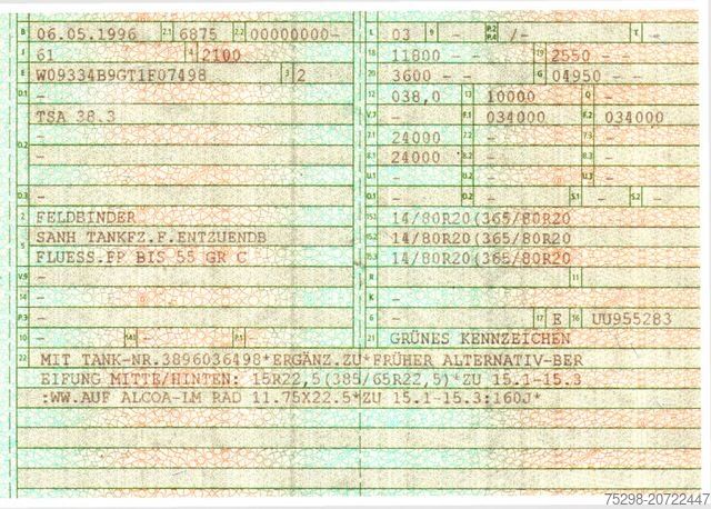Tankauflieger FELDBINDER TSA 38.3 / Alu / ADR AT, FL / Lift / VOGELSANG