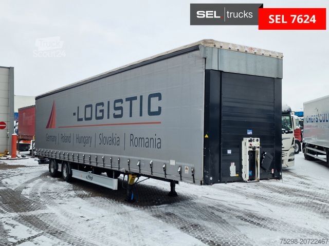 Open semitrailer with tarp FLIEGL SZS320 / Hubdach / EDSCHA / Mega
