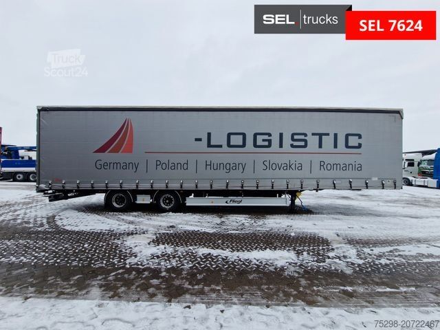 Open semitrailer with tarp FLIEGL SZS320 / Hubdach / EDSCHA / Mega