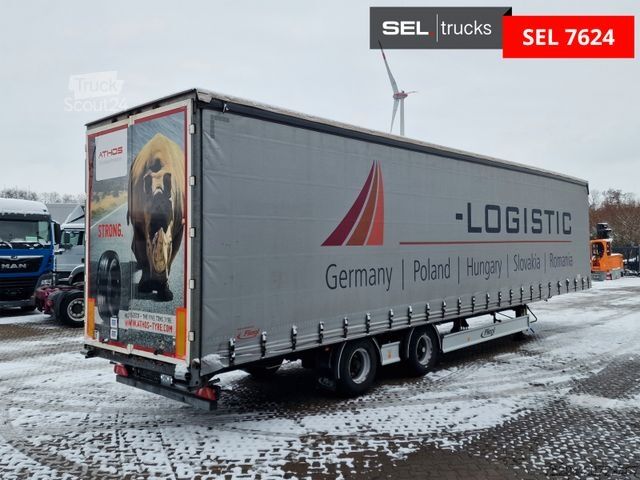 Open semitrailer with tarp FLIEGL SZS320 / Hubdach / EDSCHA / Mega
