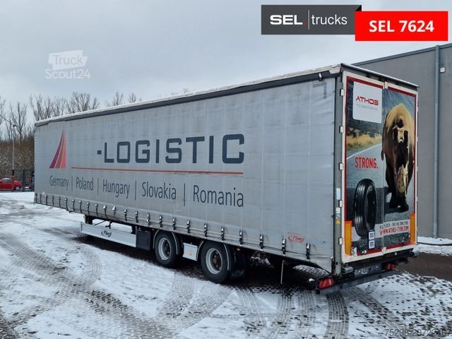 Open semitrailer with tarp FLIEGL SZS320 / Hubdach / EDSCHA / Mega