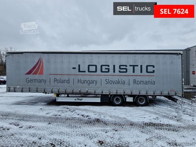 Open semitrailer with tarp FLIEGL SZS320 / Hubdach / EDSCHA / Mega
