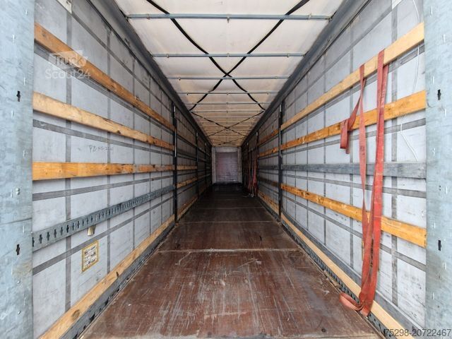 Open semitrailer with tarp FLIEGL SZS320 / Hubdach / EDSCHA / Mega