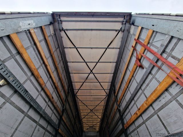 Open semitrailer with tarp FLIEGL SZS320 / Hubdach / EDSCHA / Mega
