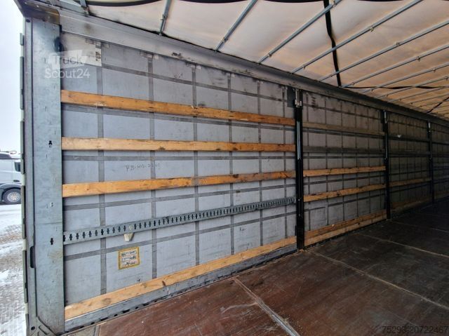 Open semitrailer with tarp FLIEGL SZS320 / Hubdach / EDSCHA / Mega