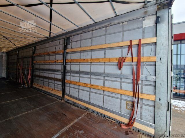 Open semitrailer with tarp FLIEGL SZS320 / Hubdach / EDSCHA / Mega