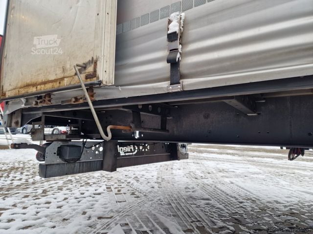 Open semitrailer with tarp FLIEGL SZS320 / Hubdach / EDSCHA / Mega