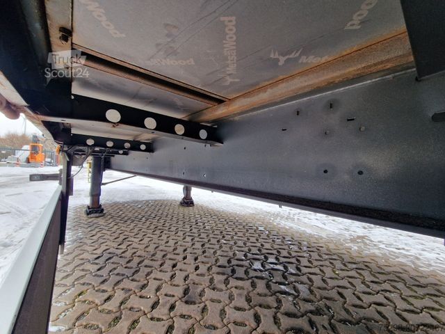 Open semitrailer with tarp FLIEGL SZS320 / Hubdach / EDSCHA / Mega