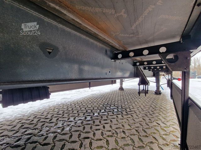 Open semitrailer with tarp FLIEGL SZS320 / Hubdach / EDSCHA / Mega