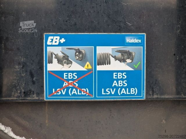 Open semitrailer with tarp FLIEGL SZS320 / Hubdach / EDSCHA / Mega