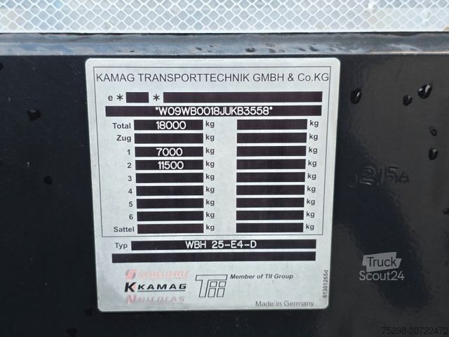 Samochód z wymienną zabudową MERCEDES-BENZ Kamag WBH25 / Umsetzer (Mafi/Terberg)