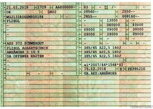 Kippers oplegger KÄSSBOHRER ASS 372 Schwergut /  mit Abschiebetec. / Asphalt