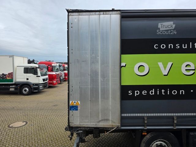 Auflieger mit Pritsche & Plane SCHMITZ CARGOBULL SCS 24 / Staplerhalter. / Palettenk. / Lenkachse