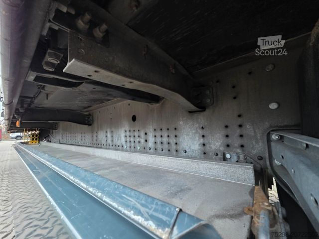 Open semitrailer with tarp SCHMITZ CARGOBULL SCS 24 / Staplerhalter. / Palettenk. / Lenkachse