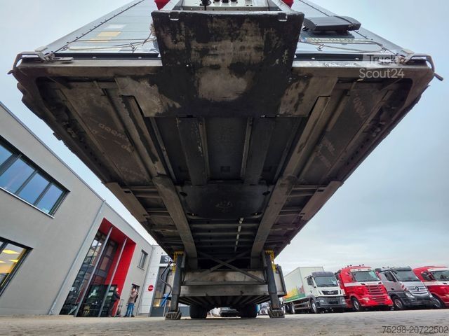 Open semitrailer with tarp SCHMITZ CARGOBULL SCS 24 / Staplerhalter. / Palettenk. / Lenkachse