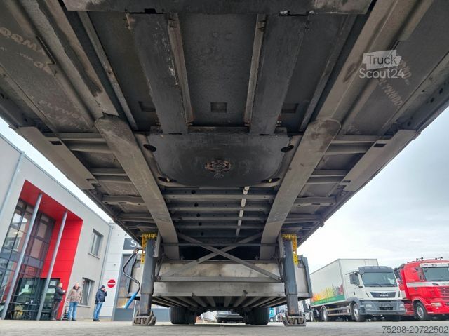 Auflieger mit Pritsche & Plane SCHMITZ CARGOBULL SCS 24 / Staplerhalter. / Palettenk. / Lenkachse