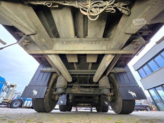 Open semitrailer with tarp SCHMITZ CARGOBULL SCS 24 / Staplerhalter. / Palettenk. / Lenkachse