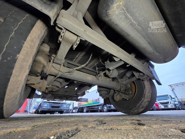 Open semitrailer with tarp SCHMITZ CARGOBULL SCS 24 / Staplerhalter. / Palettenk. / Lenkachse