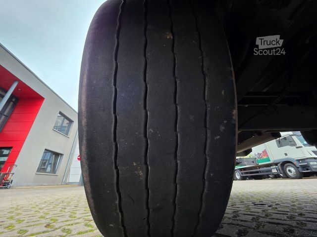 Open semitrailer with tarp SCHMITZ CARGOBULL SCS 24 / Staplerhalter. / Palettenk. / Lenkachse