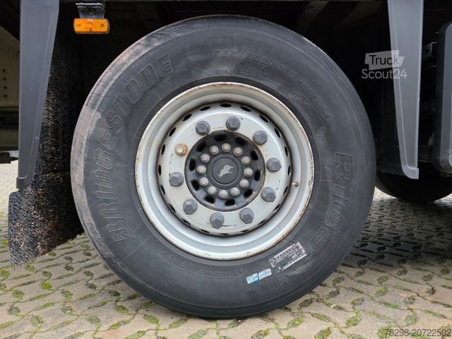 Open semitrailer with tarp SCHMITZ CARGOBULL SCS 24 / Staplerhalter. / Palettenk. / Lenkachse