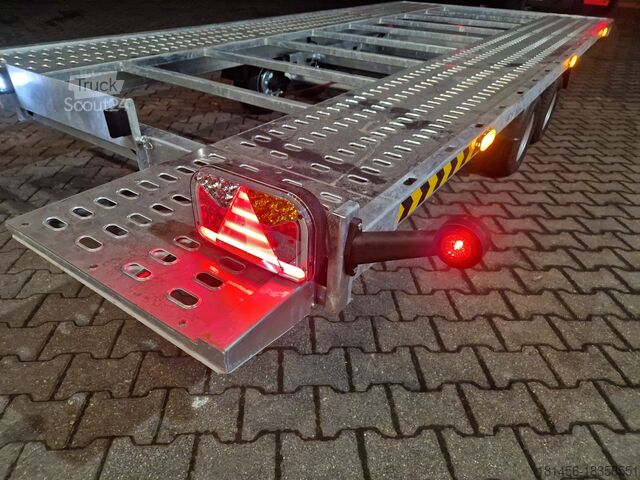 Autotransporter Anhänger trailershop ankippbar 450x206cm 2700kg Winde LED