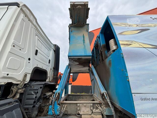 Sadzīves atkritumu mašīna Mercedes-Benz Antos 1636 4x4 NTM 3 chambers / HYDRODRIVE (4x4)