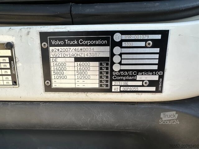 الهيكل مع كابينة السائق Volvo FL FL280.16 EURO6.   2022.    , OPRIJWAGEN.  NI...