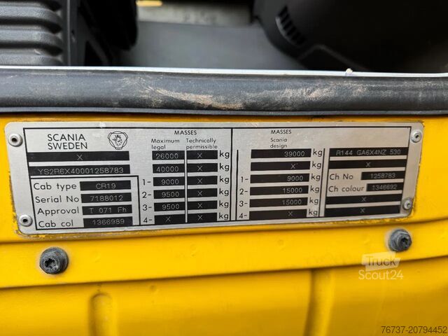 Smagā slodze Scania R144-530 V8 **144G530-V8-FRENCH TRUCK**
