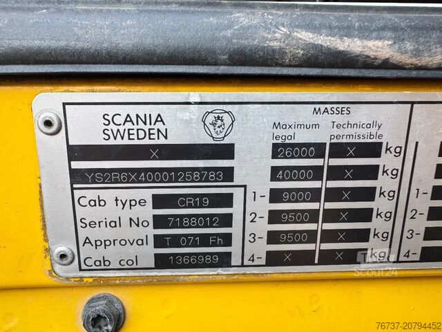 Smagā slodze Scania R144-530 V8 **144G530-V8-FRENCH TRUCK**