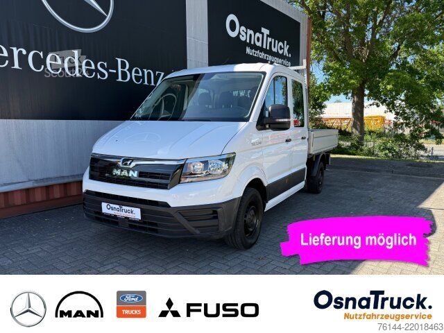شاحنة صغيرة بيك أب MAN TGE 3.140 DOKA Pritsche Klima,AHK 3000 KG,7-Sitz