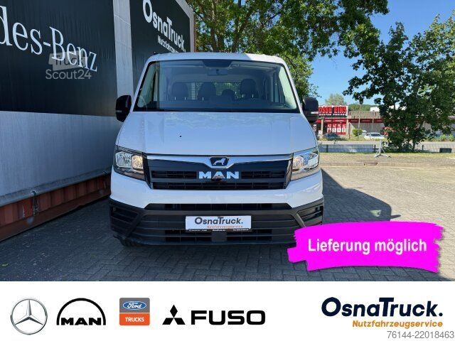 شاحنة صغيرة بيك أب MAN TGE 3.140 DOKA Pritsche Klima,AHK 3000 KG,7-Sitz