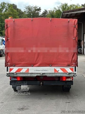 Camion bâché VW Crafter 35 Doppelkabine Pritsche + Plane