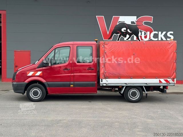Camion bâché VW Crafter 35 Doppelkabine Pritsche + Plane