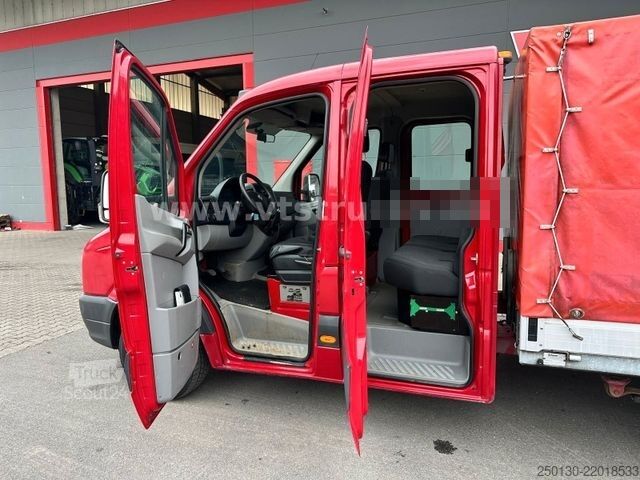 Camion bâché VW Crafter 35 Doppelkabine Pritsche + Plane