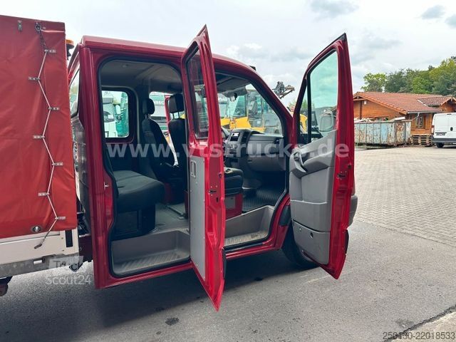 Camion bâché VW Crafter 35 Doppelkabine Pritsche + Plane