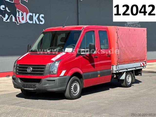 Camion bâché VW Crafter 35 Doppelkabine Pritsche + Plane