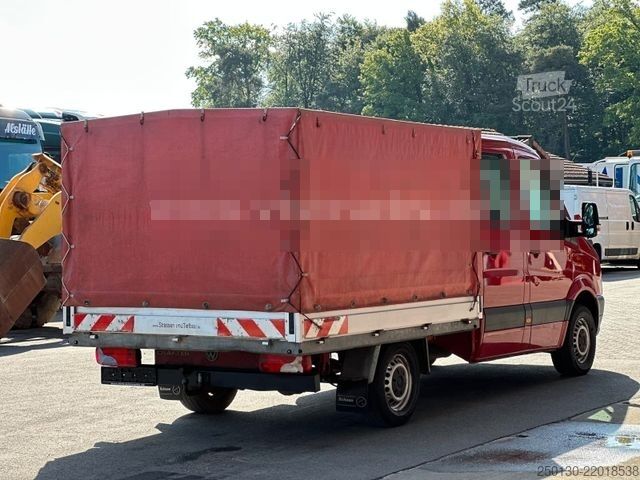 Camion bâché VW Crafter 35 Doppelkabine Pritsche + Plane