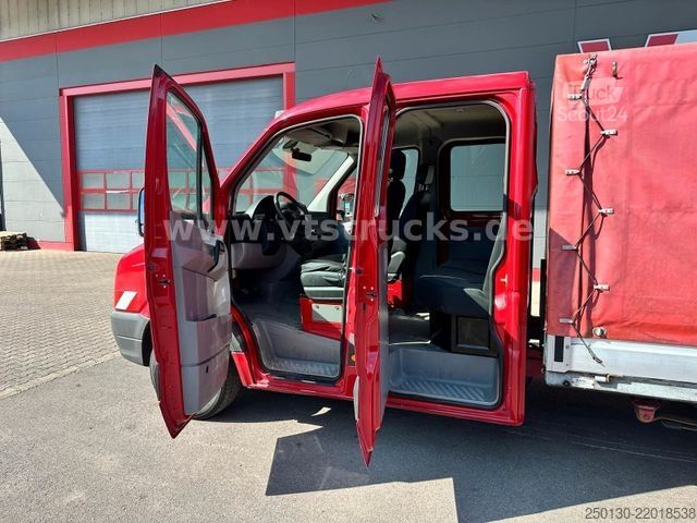 Camion bâché VW Crafter 35 Doppelkabine Pritsche + Plane