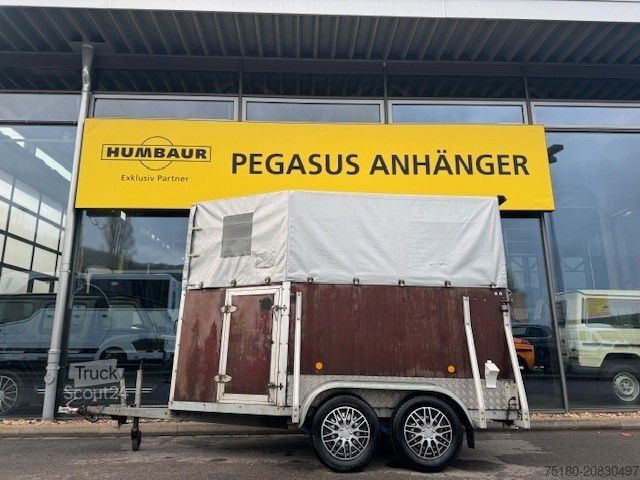 Prikolica za prevoz konj Alf ALF Pferdeanhänger Holz/Plane Viehanhänger