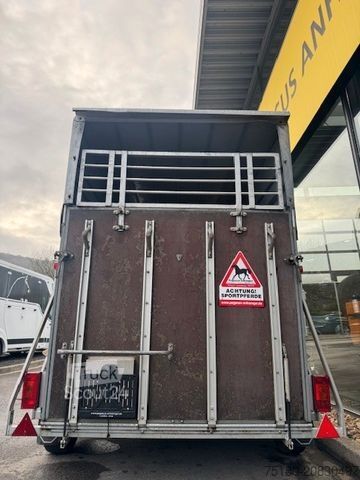 Prikolica za prevoz konj Alf ALF Pferdeanhänger Holz/Plane Viehanhänger