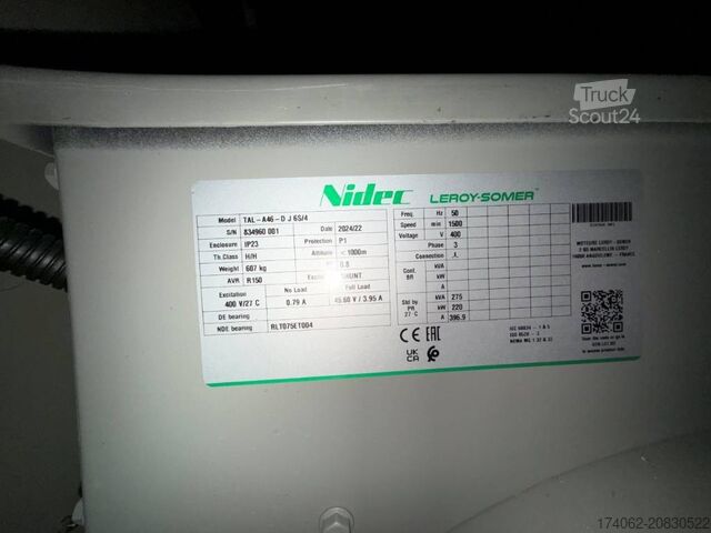 šķembas Perkins 1206A-E70TTAG3- 275 kVA Generator - DPX-19810