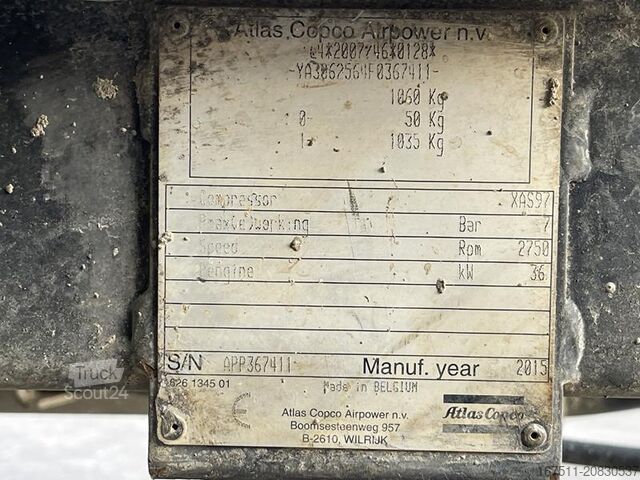 Compresor frigorific Atlas Copco XAS 97 DD