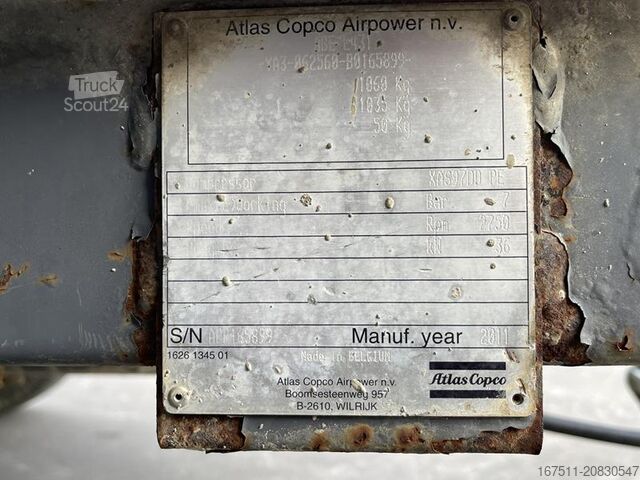 Compresor frigorific Atlas Copco XAS 97 DD