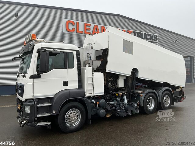 Road sweeper MAN TGS 26.440 Euro 6 Beam S14000 Wegdekreiniger