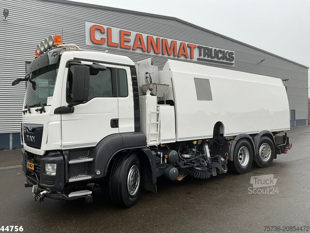 Road sweeper MAN TGS 26.440 Euro 6 Beam S14000 Wegdekreiniger