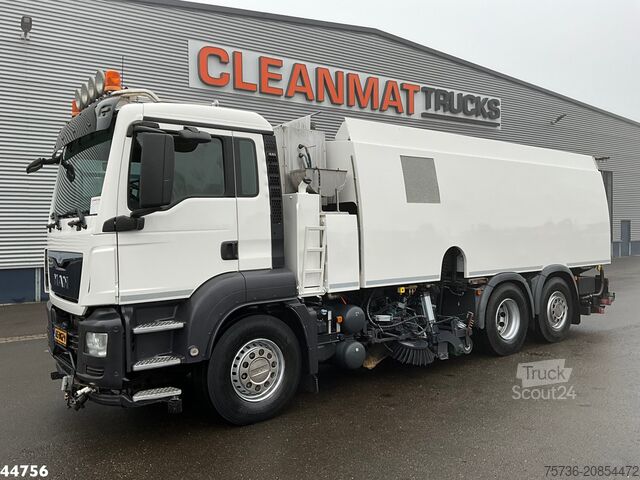 Road sweeper MAN TGS 26.440 Euro 6 Beam S14000 Wegdekreiniger