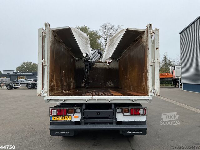 Tipper with crane DAF FAN LF 220 Euro 6 Hiab 11 Tonmeter laadkraan Ju...
