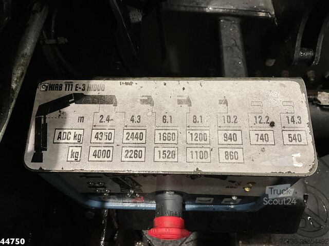 Tipper with crane DAF FAN LF 220 Euro 6 Hiab 11 Tonmeter laadkraan Ju...