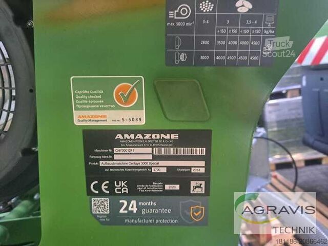 Seed drill Amazone CENTAYA 3000 SPECIAL